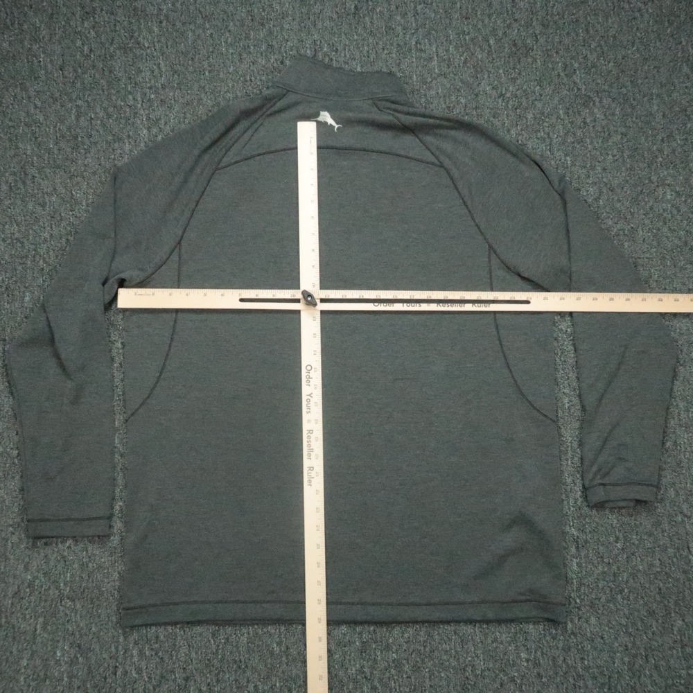 Oklahoma Sooners Pullover Men XXL Gray Tommy Bahama Island Zone Quarter Zip - Picture 7 of 10